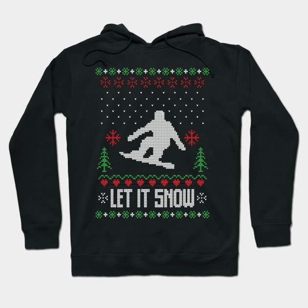 Let it snow - Christmas Gift Idea Hoodie by Designerabhijit